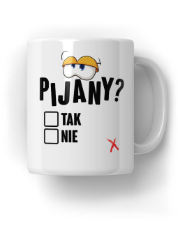 Kubek Pijany czy nie - HiPanda! Śmieszne Prezenty z Nadrukami ?