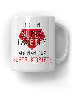 Kubek Jestem Super Facetem - HiPanda! Śmieszne Prezenty z Nadrukami ?