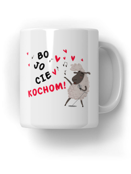 Kubek Bo Jo Cie Kochom - HiPanda! Śmieszne Prezenty z Nadrukami ?