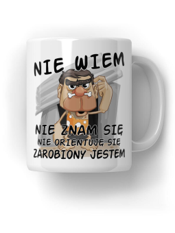 Kubek Zarobiony jestem - HiPanda! Śmieszne Prezenty z Nadrukami ?