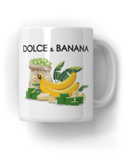 Kubek Dolce & Banana - HiPanda! Śmieszne Prezenty z Nadrukami ?