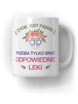 Kubek Życie Jest Piękne - HiPanda! Śmieszne Prezenty z Nadrukami ?