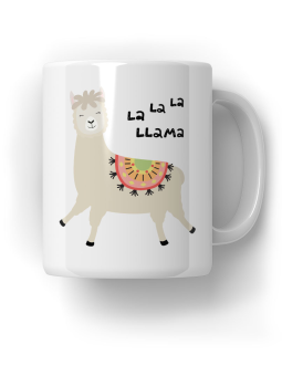 Kubek La La La Llama - HiPanda! Śmieszne Prezenty z Nadrukami ?