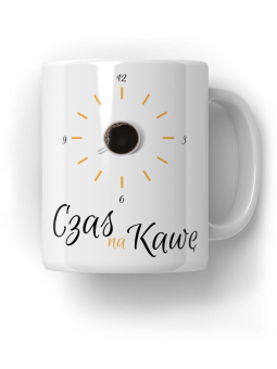 Kubek Czas na kawę - HiPanda! Śmieszne Prezenty z Nadrukami ?