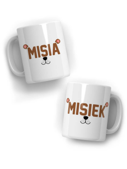 Zestaw kubków Misia & Misiek - HiPanda! Śmieszne Prezenty z Nadrukami ?