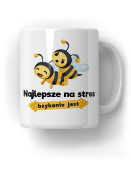 Kubek Najlepsze na stres, bzykanie jest - HiPanda! Śmieszne Prezenty z Nadrukami ?