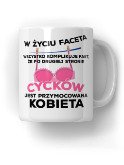Kubek Po drugiej stronie cycków - HiPanda! Śmieszne Prezenty z Nadrukami ?