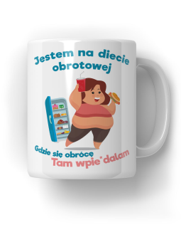 Kubek Dieta obrotowa - HiPanda! Śmieszne Prezenty z Nadrukami ?