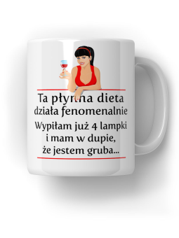 Kubek Dieta płynna - HiPanda! Śmieszne Prezenty z Nadrukami ?