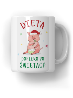 Kubek Dieta po świętach - HiPanda! Śmieszne Prezenty z Nadrukami ?