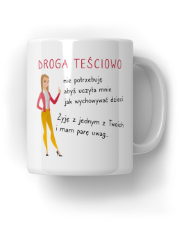 Kubek Droga Teściowo - HiPanda! Śmieszne Prezenty z Nadrukami ?