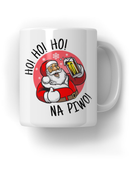 Kubek Ho Ho Ho Na Piwo - HiPanda! Śmieszne Prezenty z Nadrukami ?