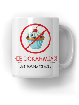 Kubek Jestem na Diecie - HiPanda! Śmieszne Prezenty z Nadrukami ?