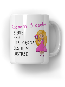 Kubek Kocham trzy osoby - HiPanda! Śmieszne Prezenty z Nadrukami ?