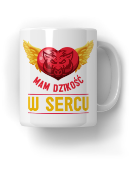 Kubek Mam dzikość w sercu - HiPanda! Śmieszne Prezenty z Nadrukami ?