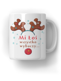 Kubek Mi Łoś wszystko wybaczy - HiPanda! Śmieszne Prezenty z Nadrukami ?