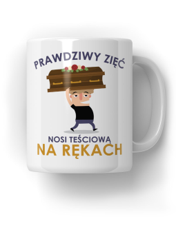 Kubek Prawdziwy zięć - HiPanda! Śmieszne Prezenty z Nadrukami ?