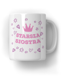 Kubek Starsza Siostra - HiPanda! Śmieszne Prezenty z Nadrukami ?