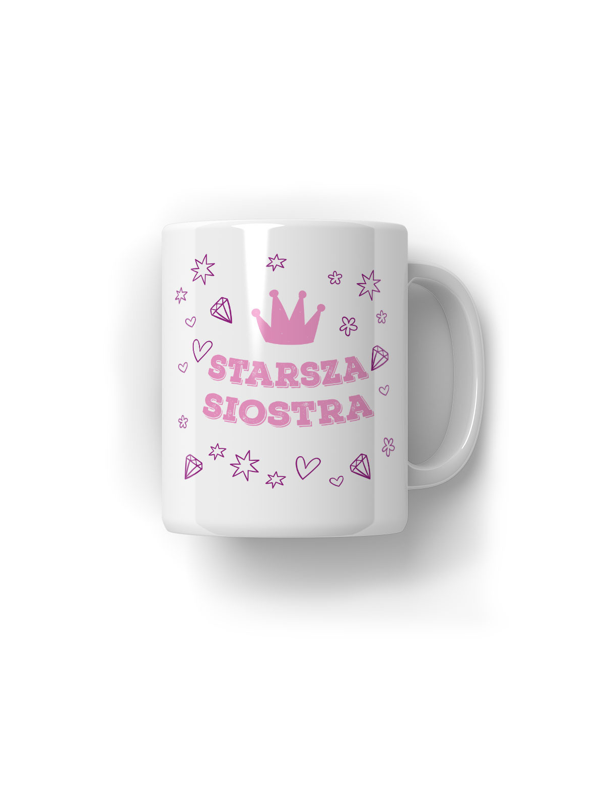 Kubek Starsza Siostra - HiPanda! Śmieszne Prezenty z Nadrukami ?