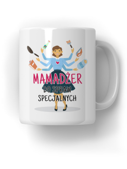 Kubek Mamadżer do spraw specjalnych - HiPanda! Śmieszne Prezenty z Nadrukami ?