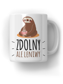 Kubek Zdolny Ale Leniwy - HiPanda! Śmieszne Prezenty z Nadrukami ?