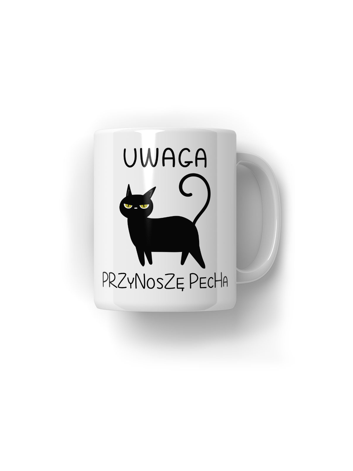 Kubek Uwaga, Przynoszę Pecha - HiPanda! Śmieszne Prezenty z Nadrukami ?
