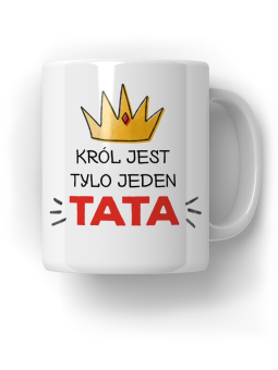 Kubek Tata Król - HiPanda! Śmieszne Prezenty z Nadrukami ?