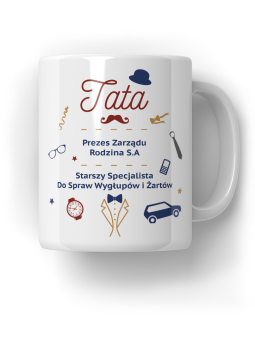 Kubek Tata Prezes Zarządu - HiPanda! Śmieszne Prezenty z Nadrukami ?
