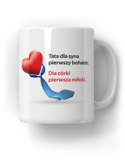 Kubek Tata Dla Syna I Córki - HiPanda! Śmieszne Prezenty z Nadrukami ?