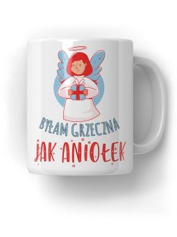 Kubek Grzeczna jak Aniołek - HiPanda! Śmieszne Prezenty z Nadrukami ?