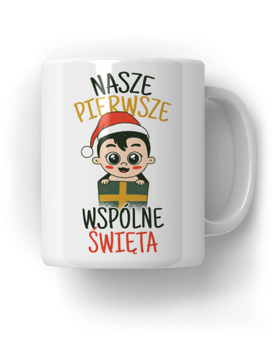 Kubek Pierwsze Święta - HiPanda! Śmieszne Prezenty z Nadrukami ?