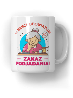 Kubek Zakaz Podjadania - HiPanda! Śmieszne Prezenty z Nadrukami ?