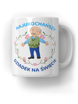 Kubek Najukochańszy dziadek na świecie - HiPanda! Śmieszne Prezenty z Nadrukami ?