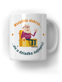 Kubek U Dziadka Najlepiej - HiPanda! Śmieszne Prezenty z Nadrukami ?