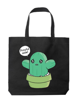 Torba Przytul mnie Czarna - HiPanda! Śmieszne prezenty z Nadrukami ?