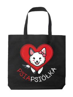 Torba Psiapsiółka Czarna - HiPanda! Śmieszne prezenty z Nadrukami ?