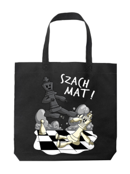 Torba Szach Mat Czarna - HiPanda! Śmieszne prezenty z Nadrukami ?