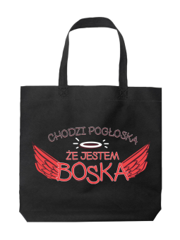 Torba Boska Pogłoska Czarna - HiPanda! Śmieszne prezenty z Nadrukami ?