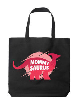 Torba MommySaurus Czarna - HiPanda! Śmieszne prezenty z Nadrukami ?