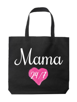 Torba Mama 24/7 Czarna - HiPanda! Śmieszne prezenty z Nadrukami ?