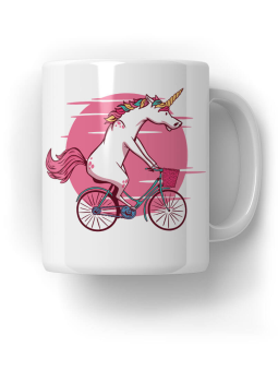 Kubek Jednorożec na rowerze - HiPanda! Śmieszne Prezenty z Nadrukami ?