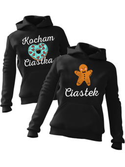 Zestaw bluz z kapturem Kocham Ciastka - HiPanda.pl