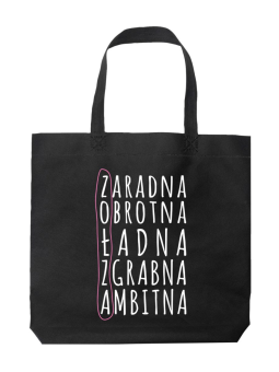 Torba Zołza Krzyżówka Czarna - HiPanda! Śmieszne prezenty z Nadrukami ?