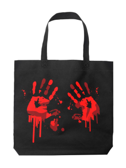 Torba Krwawe Ręce Czarna - HiPanda! Śmieszne prezenty z Nadrukami ?