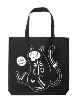 Torba Kot Szkielet Czarna - HiPanda! Śmieszne prezenty z Nadrukami ?