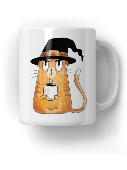 Kubek Kot Wiedźma - HiPanda! Śmieszne Prezenty z Nadrukami ?