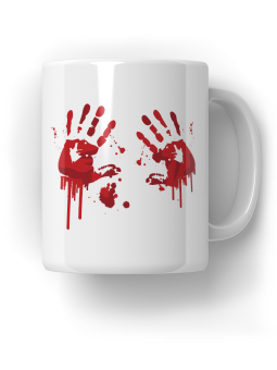 Kubek Krwawe Ręce - HiPanda! Śmieszne Prezenty z Nadrukami ?