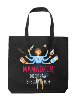 Torba Mamadżer do spraw specjalnych Czarna - HiPanda! Śmieszne prezenty z Nadrukami ?