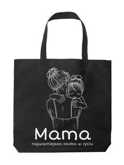 Torba Mama najważniejsza osoba w życiu Czarna - HiPanda! Śmieszne prezenty z Nadrukami ?