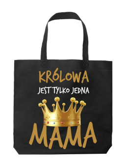 Torba Mama królowa Czarna - HiPanda! Śmieszne prezenty z Nadrukami ?